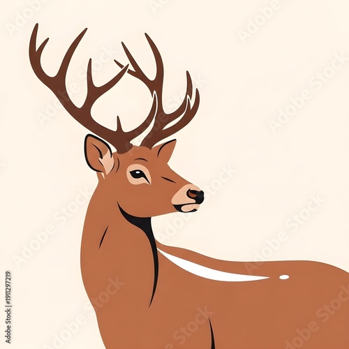 deer head vector