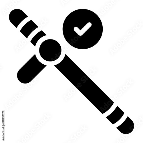 baton stick glyph icon