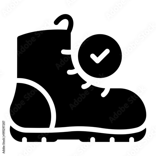 boots glyph icon