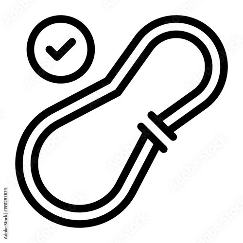 carabiner line icon