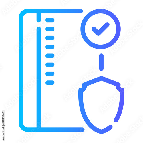 credit card gradient icon