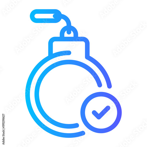 handcuffs gradient icon