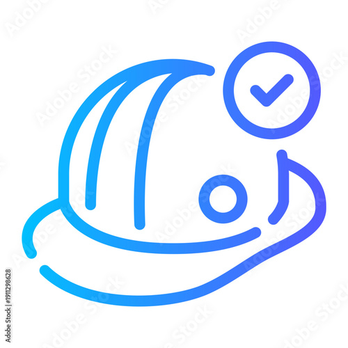 helmet gradient icon