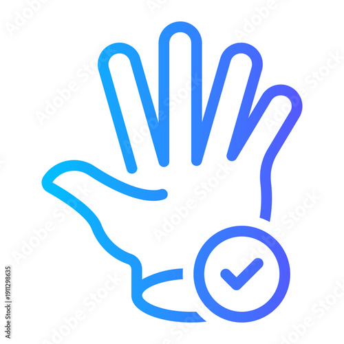 glove gradient icon