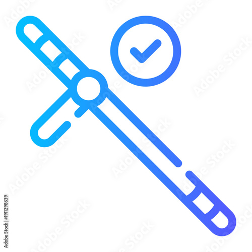 baton stick gradient icon