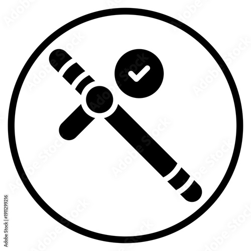 baton stick glyph icon