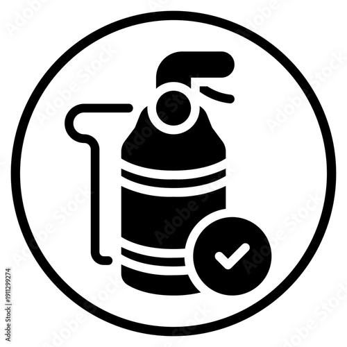 fire extinguisher glyph icon