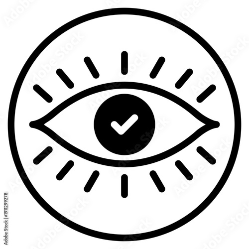 vision glyph icon