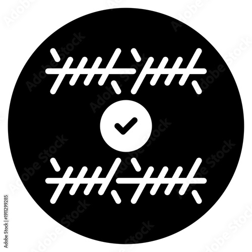 barbed wire glyph icon