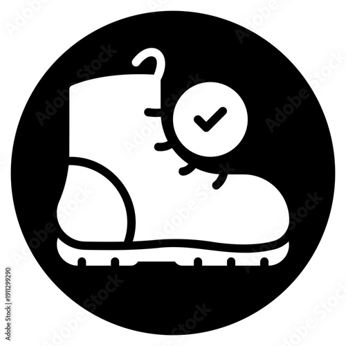 boots glyph icon