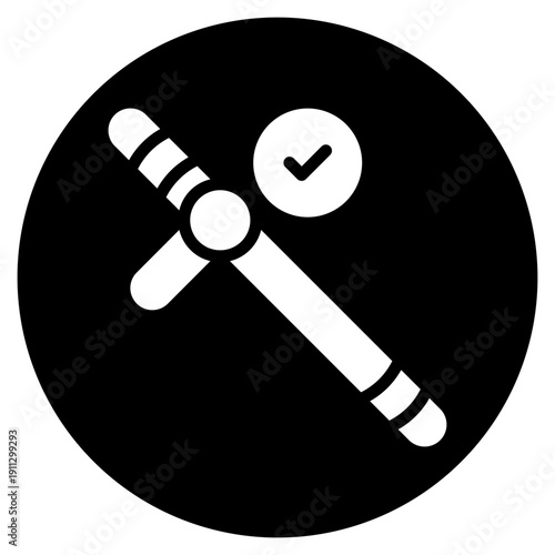 baton stick glyph icon