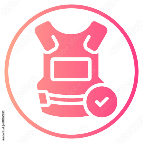 bulletproof vest gradient icon