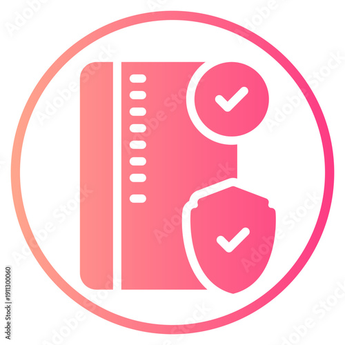 credit card gradient icon