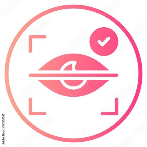 eye scanner gradient icon