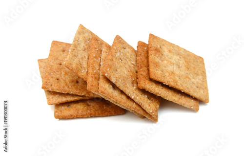 Cracker isolated on white background