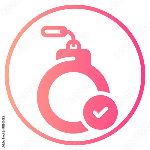 handcuffs gradient icon