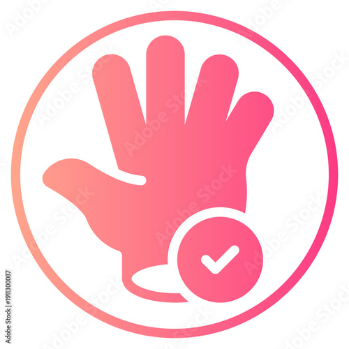 glove gradient icon