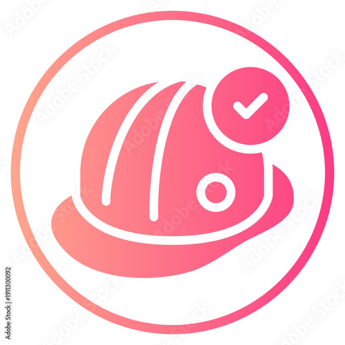 helmet gradient icon