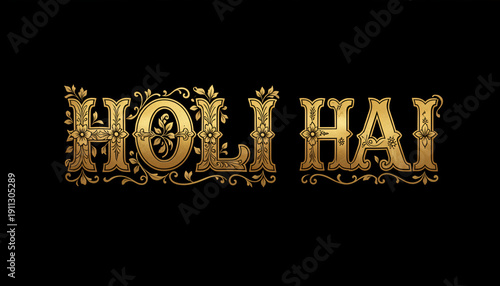 Wallpaper Mural Holi Hai Indian festival of colors 2026 golden shine animation video Torontodigital.ca