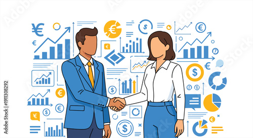 Professional Business Team in Formal Attire – Corporate Leadership and Collaboration Success Concept