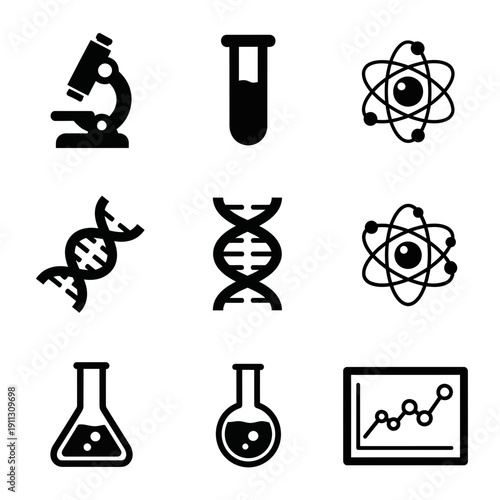 Science and Research Icons