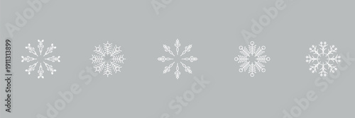 Snowflakes icons. White Snowflake. Snowflakes template. Snow winter. Snowflakes icons. Snowflake vector icon eps 10.