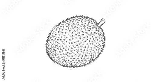 A simple black and white illustration of a lemon with a stem.