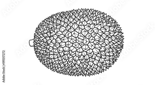 A decorative oval-shaped object with intricate mesh pattern and small handle.