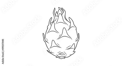 A simple line drawing of a face with flames, capturing a sense of intense emotion or transformation.