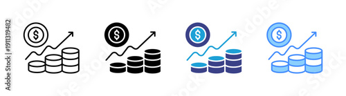 Value icon set multiple style collection