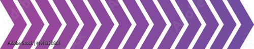 Horizontal chevron arrows in gradient from pink to purple, stylized directional design symbol emphasizing forward motion