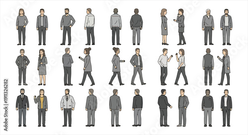 Senior with Walking Aid – Elderly Care, Rehabilitation and Healthcare Support Illustration