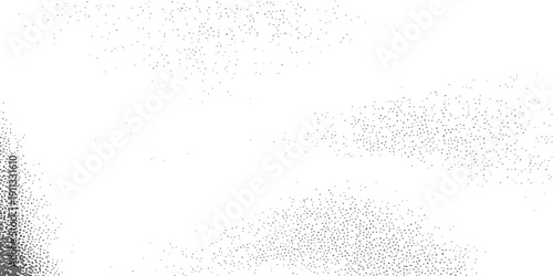 Abstract black and white grunge background with a vintage textured paint pattern resembling cold winter frost and old paper art