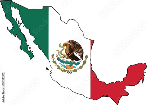 Mexico icons set culture travel symbols vector illustration background