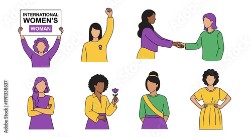 Diverse women empowering each other in solidarity and strength