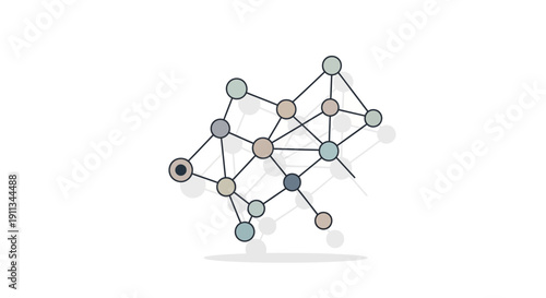 Network Diagram with Nodes and Connections.