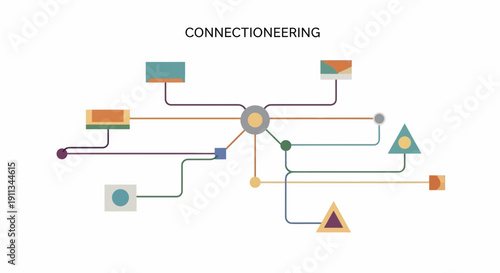 Connectioneering Diagram with Shapes and Lines.