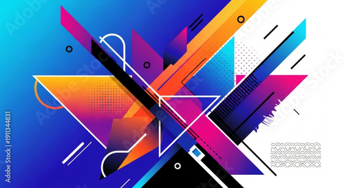 Neon lit city street at night with people walking under umbrellas in futuristic urban landscape with pink and blue signs