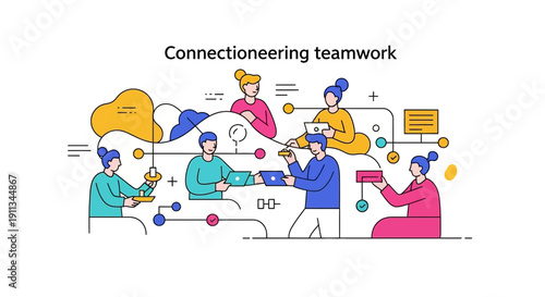 Diverse Team Collaborating and Brainstorming Together.