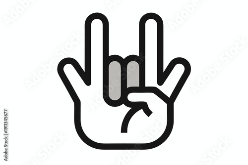 minimal flat vector hand gesture icon set black