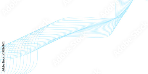 Abstract blue wave background with flowing digital vector lines and halftone pattern for modern business technology wallpaper and web banner design