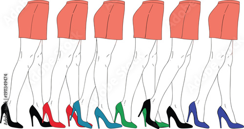 Vector cartoon set of mossy tree logs and forest stumps with green grass and wood grain texture isolated on white background for nature design.