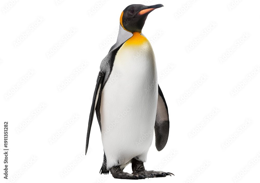 Obraz premium King penguin isolated on transparent or white background