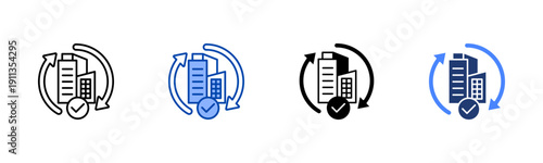 Recovery Tracking icon set multiple style collection