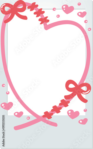 Decoration frame for instant cameras covered in graffiti, Cheki film, fandom activities and pink.