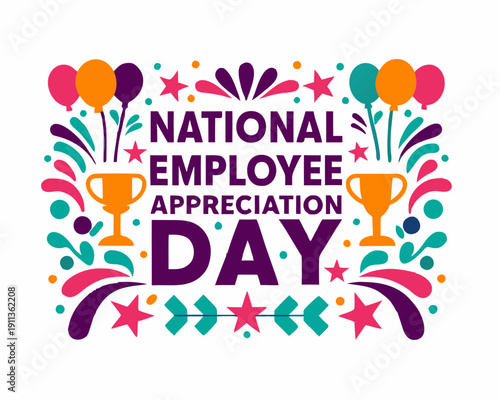 Wallpaper Mural NATIONAL EMPLOYEE APPRECIATION DAY vector illustration isolated on white background Torontodigital.ca