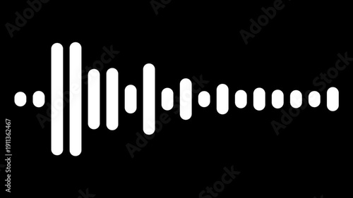 音楽の音波またはオーディオ波形の動画　4