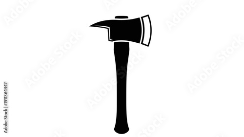 Black silhouette of a single axe.