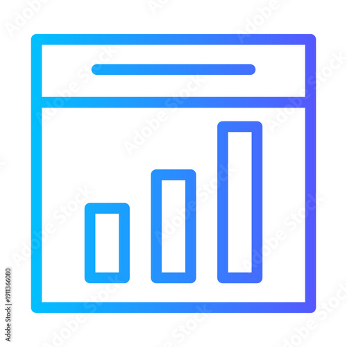 statistic gradient icon