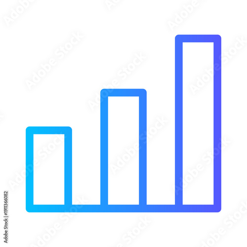statistic gradient icon